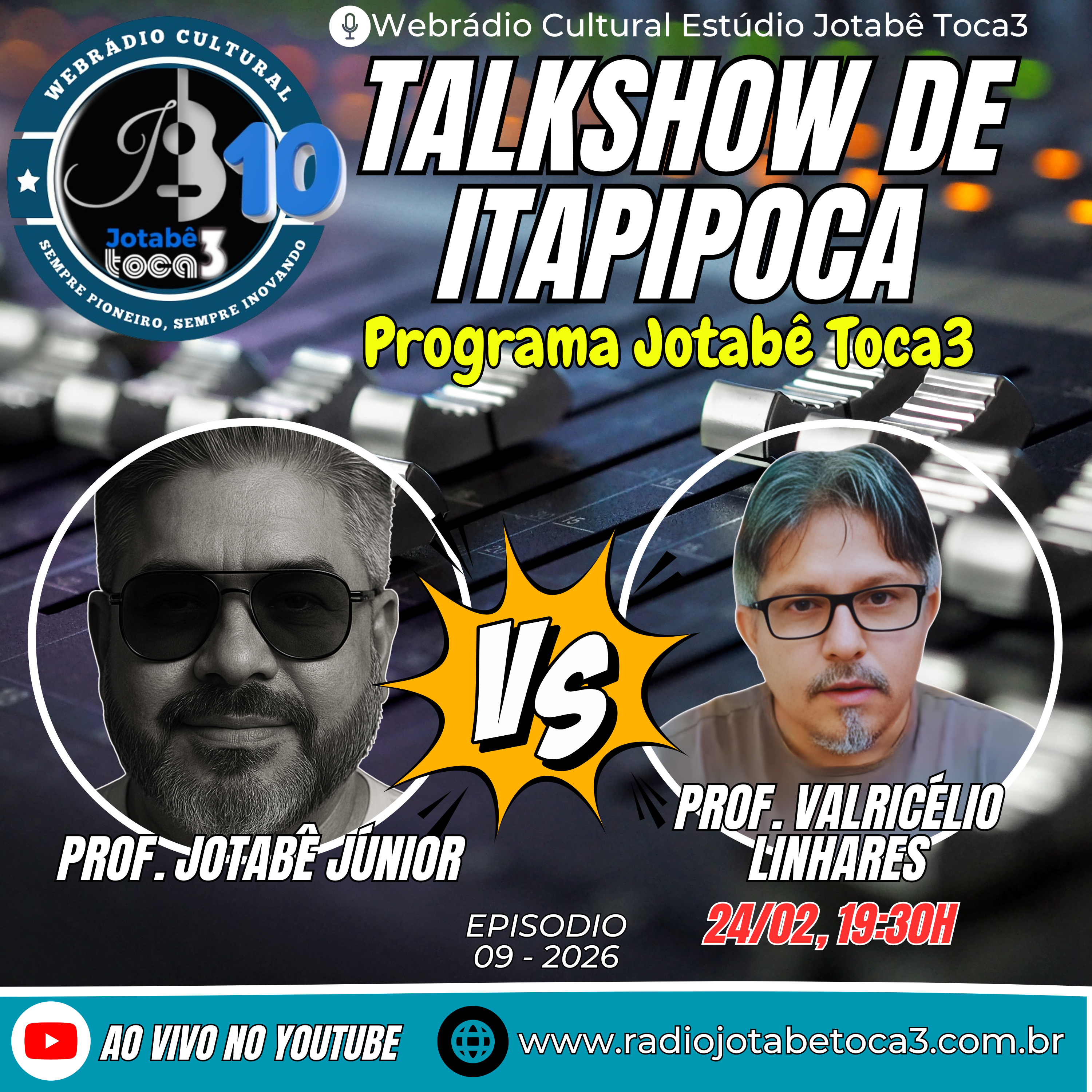 PROF. JOTABÊ JÚNIOR RECEBE O PROF. VALRICELIO LINHARES NO TALKSHOW DE ITAPIPOCA  #EP009/2026